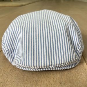 Janie and Jack Seersucker newsboy cap. 12-24mo